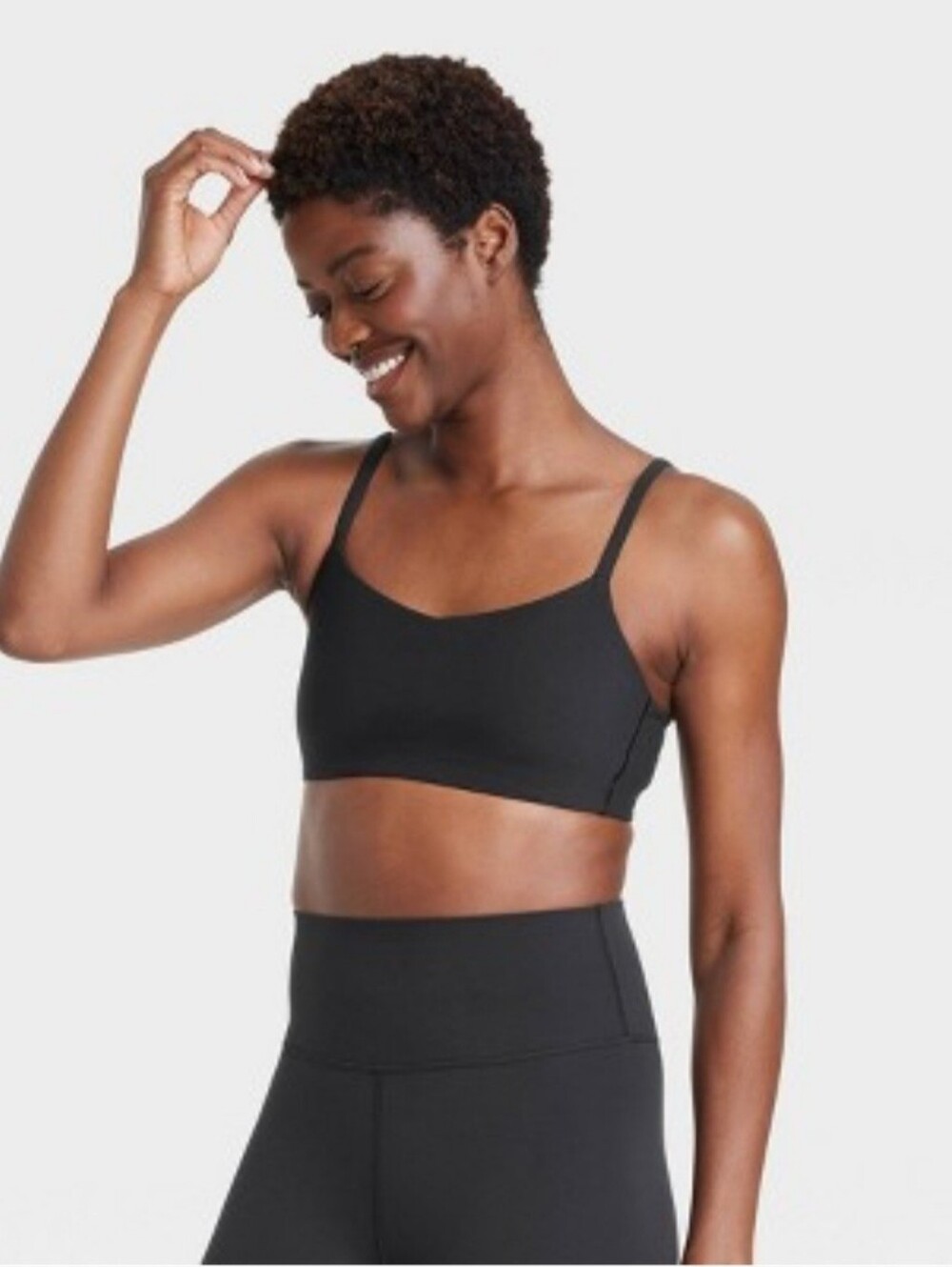Women's Everyday Soft Light Support Bra - All In Motion Black M: